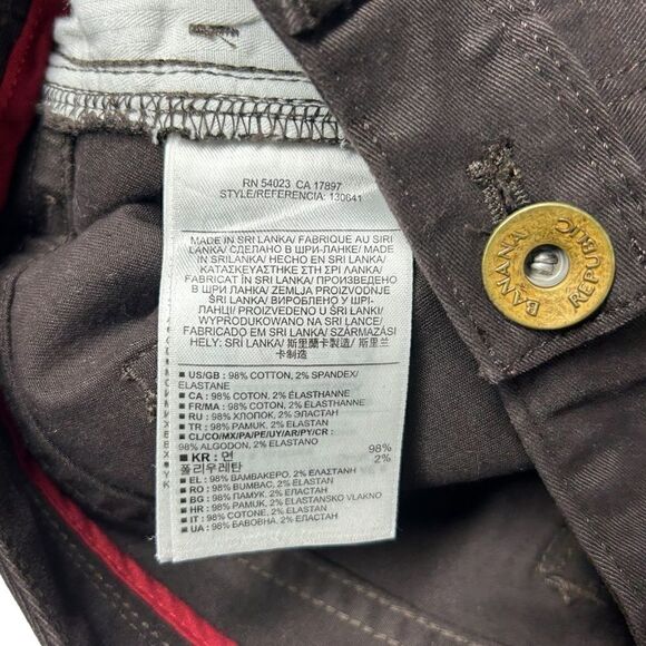 Banana Republic Heritage Collection Rich Chocolate Dark Brown Ankle Cargo Pants - Picture 7 of 10